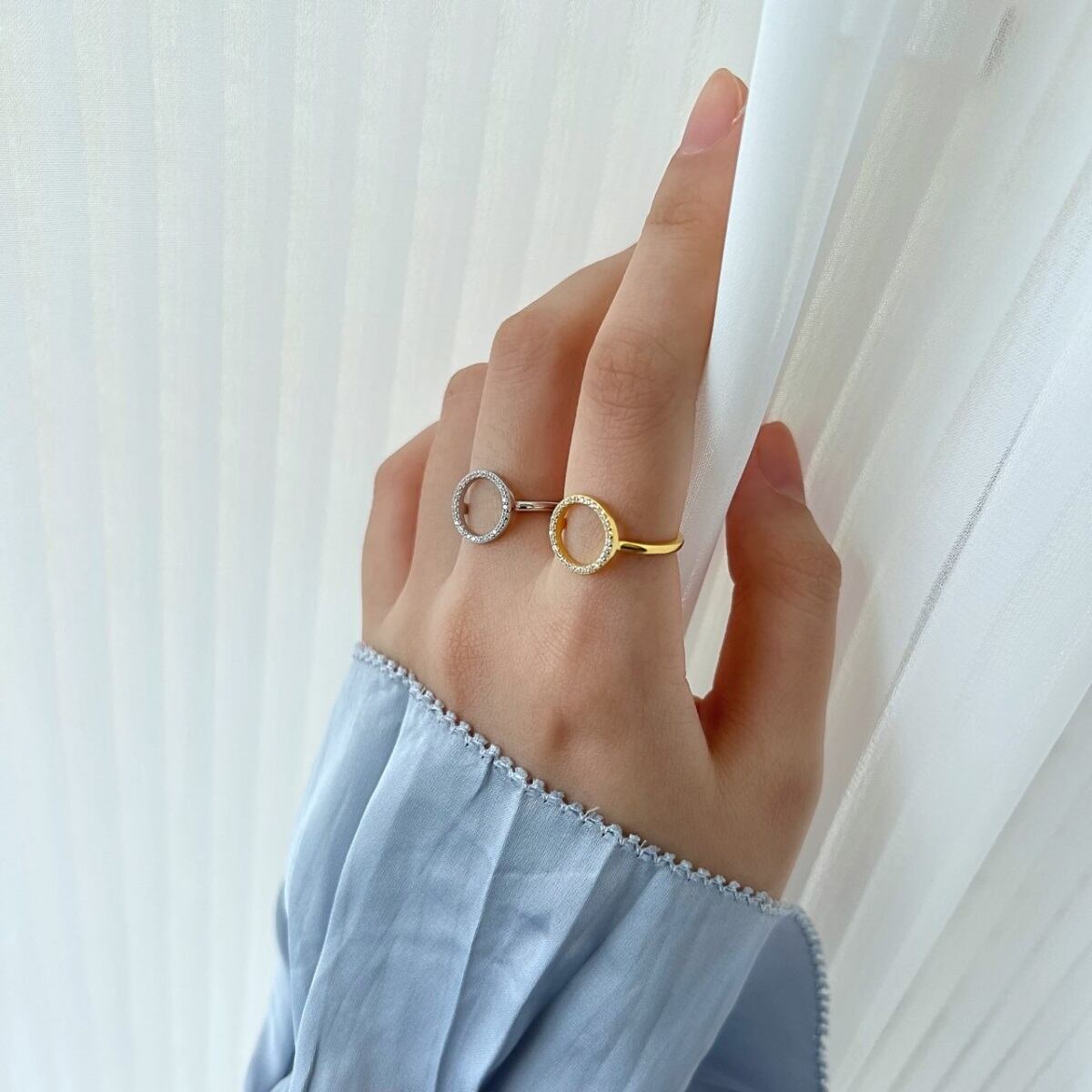【選べるカラー/シルバーリング】シルバー925　金属アレルギー対応　韓国ファッション　レディースピアス　シルバー925　シンプルでかわいいデザイン　14KGF　ゴールド　ピンクゴールド　プラチナ　コーティング　最上級ジルコニア　キュービック