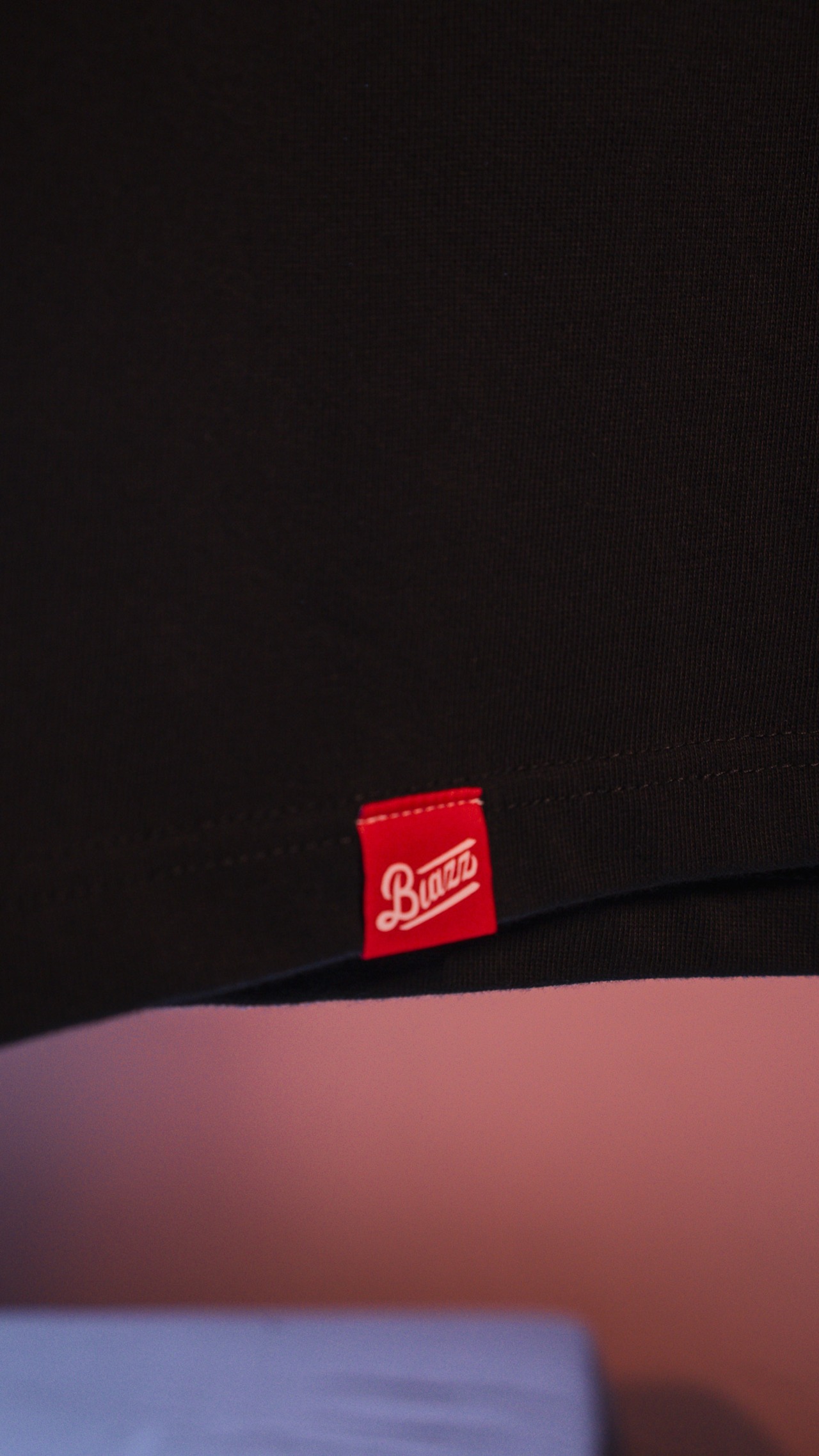 Logo Embroidery 8.2oz Organic Cotton T-Shirt [BLACK]