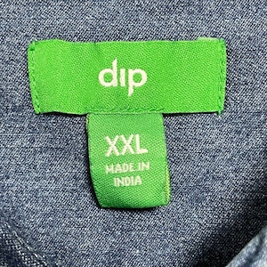 【dip】デニムシャツ カジュアルシャツ ウエスタンシャツ XXL ビッグサイズ 長袖シャツ ディップ US古着