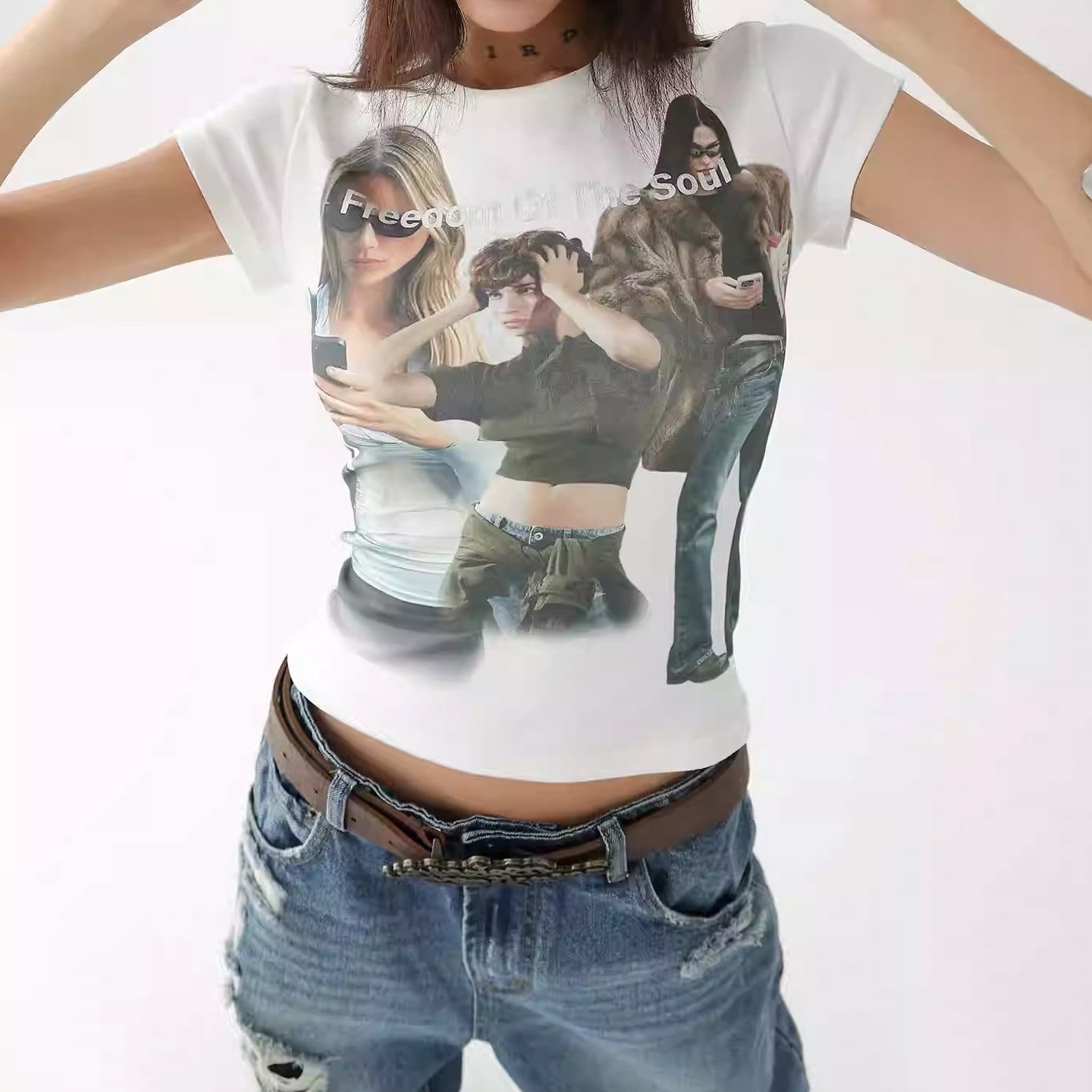 プリント 半袖 スリムフィット Tシャツ 1color ATO0229