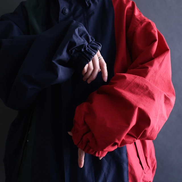 "nautica" switching color and fleece reversible jacket