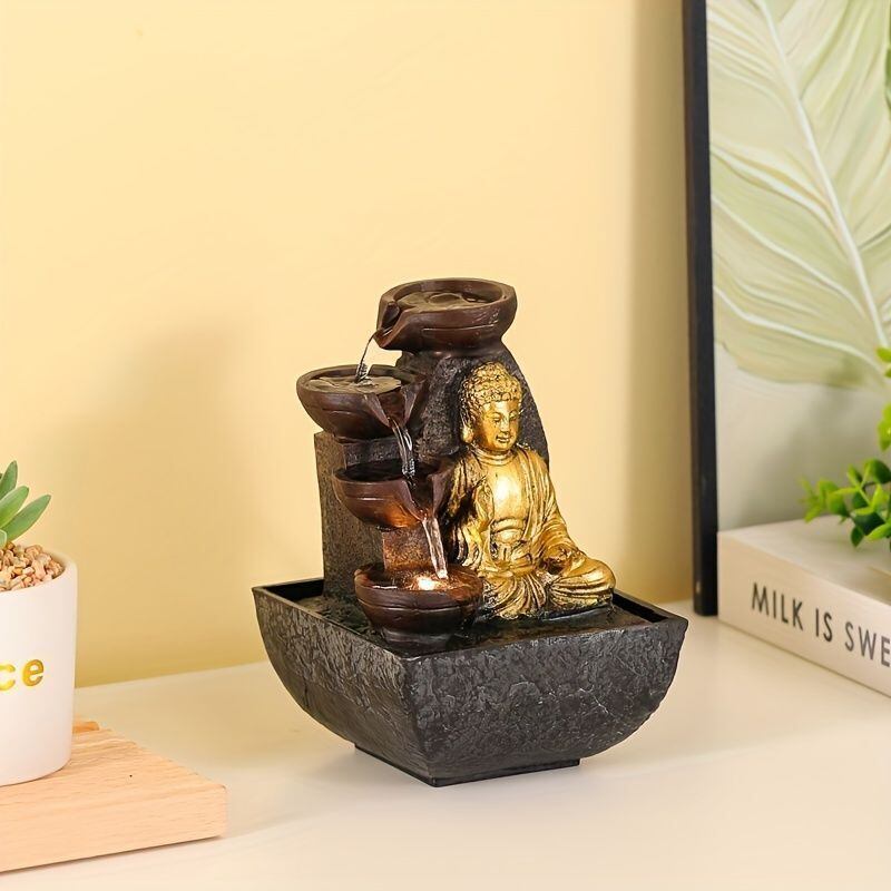 仏像 大仏 滝 デザイン 電動 開運 幸運 財運 金運 安産祈願 無病息災