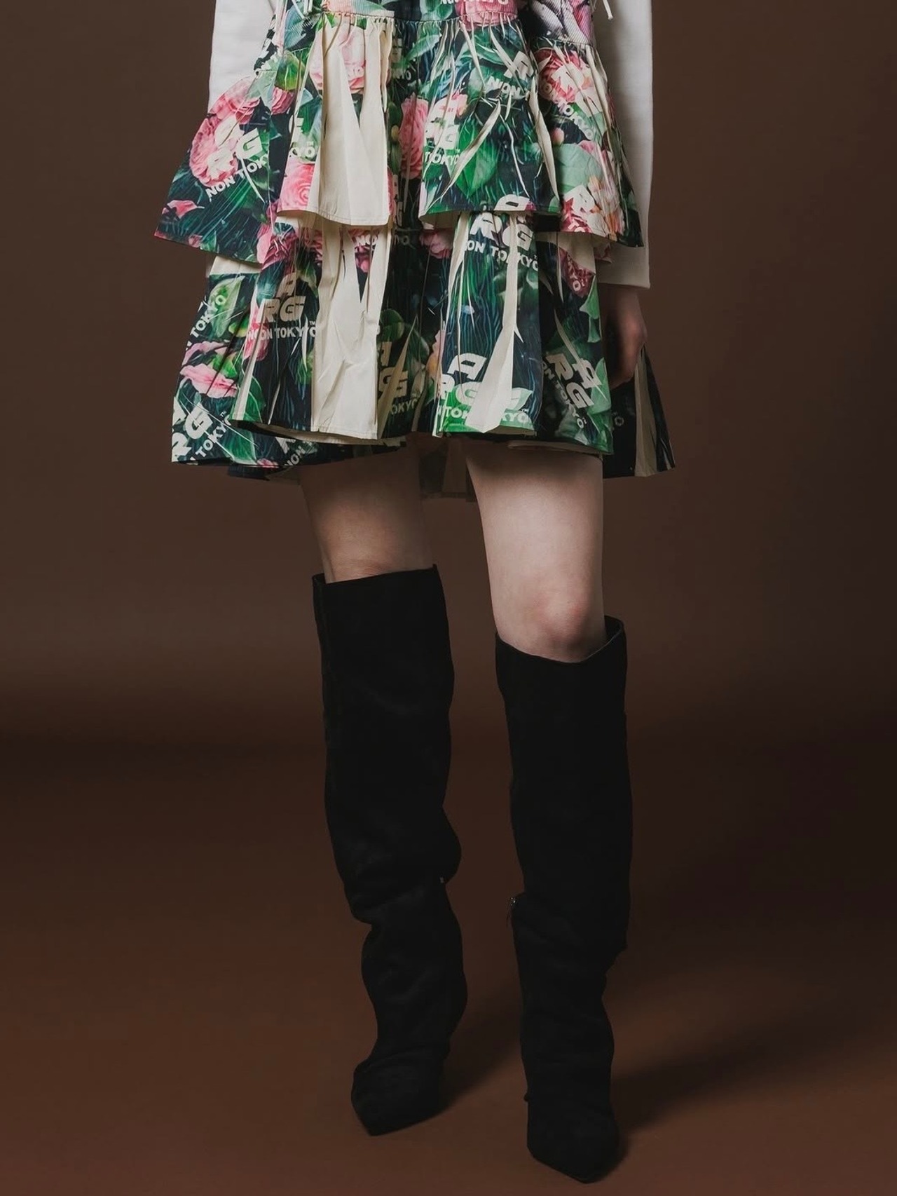 【26AW】NONTOKYO ノントーキョー / スカート / DIRECT PRINT RIB GATHER SKIRT - 4