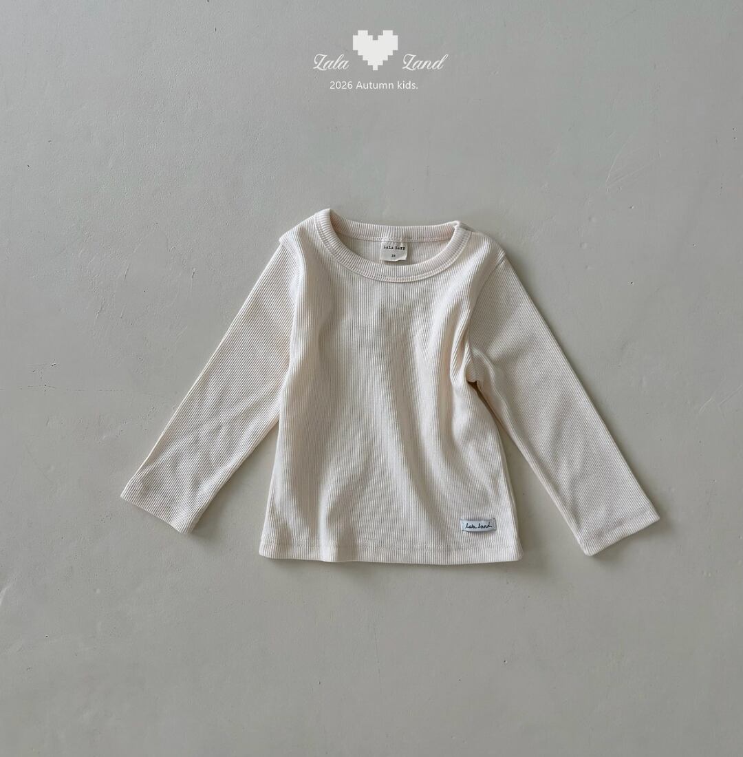 送料無料【予約】/ kidsベーラーリブTシャツ /lalaland