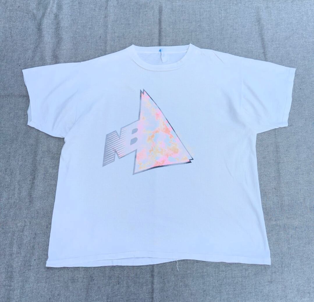 80s new balance logo tee 小岩店