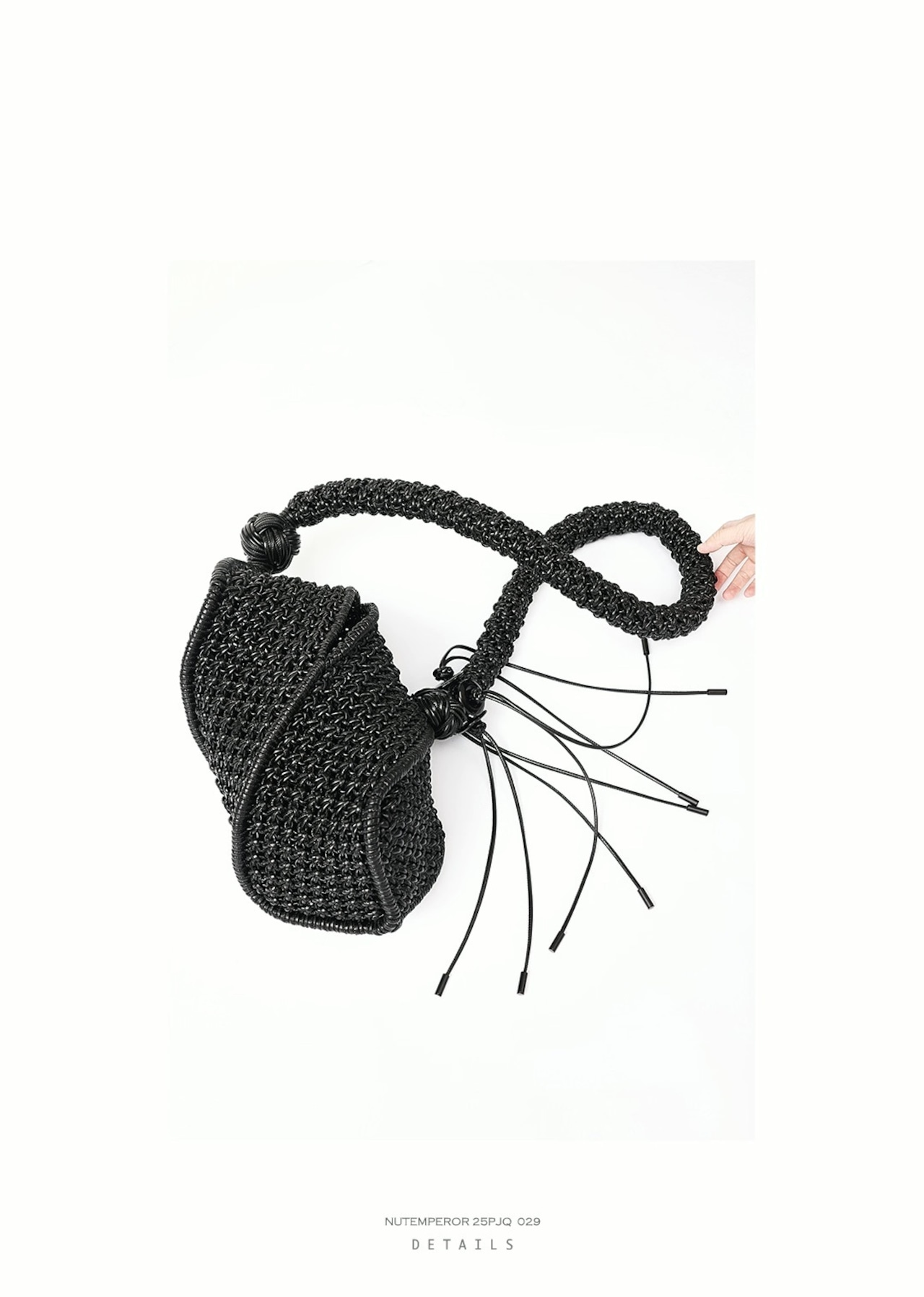 NUTEMPEROR Quip Project 029 Hand-Woven Crochet Bag