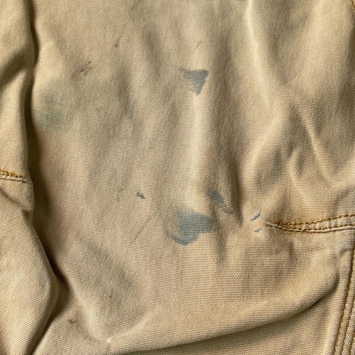 20s ニカラグア製 ブラウン ダブルニー Carhartt 36×34 詳細写真13