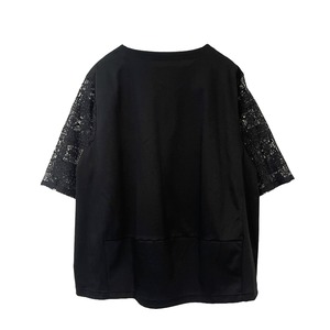 【最新作】タイルレース＋スムースプルオーバー【262-3238】Lace + Smooth Pullover