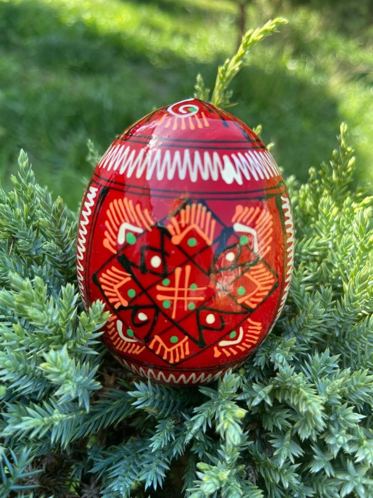 装飾用プィサンカ（イースターエッグ）with stand　コロミヤ博物館モデル - 1