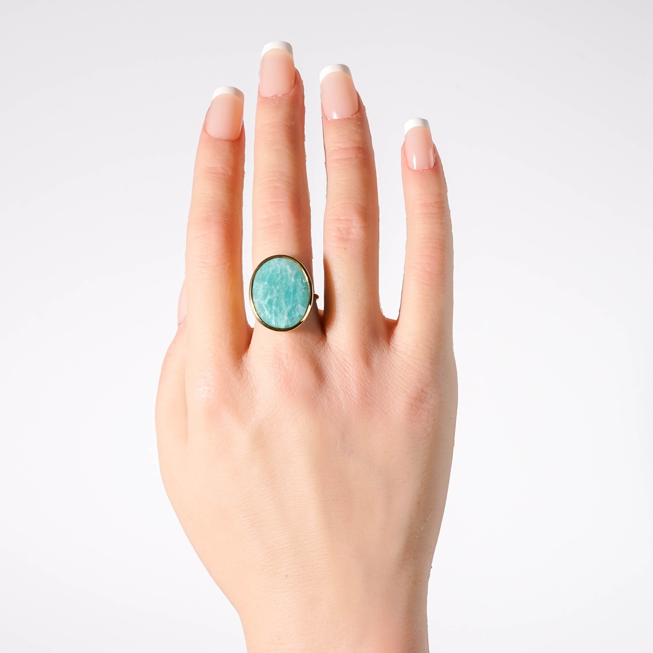 【12号】アマゾナイト リング（グラン）