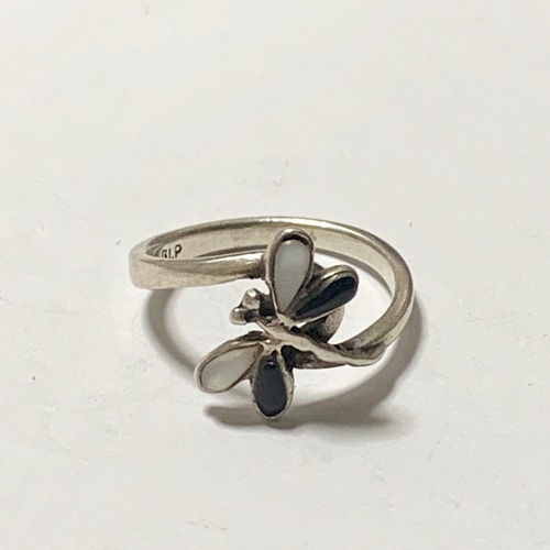 Vintage Dragonfly Silver Ring