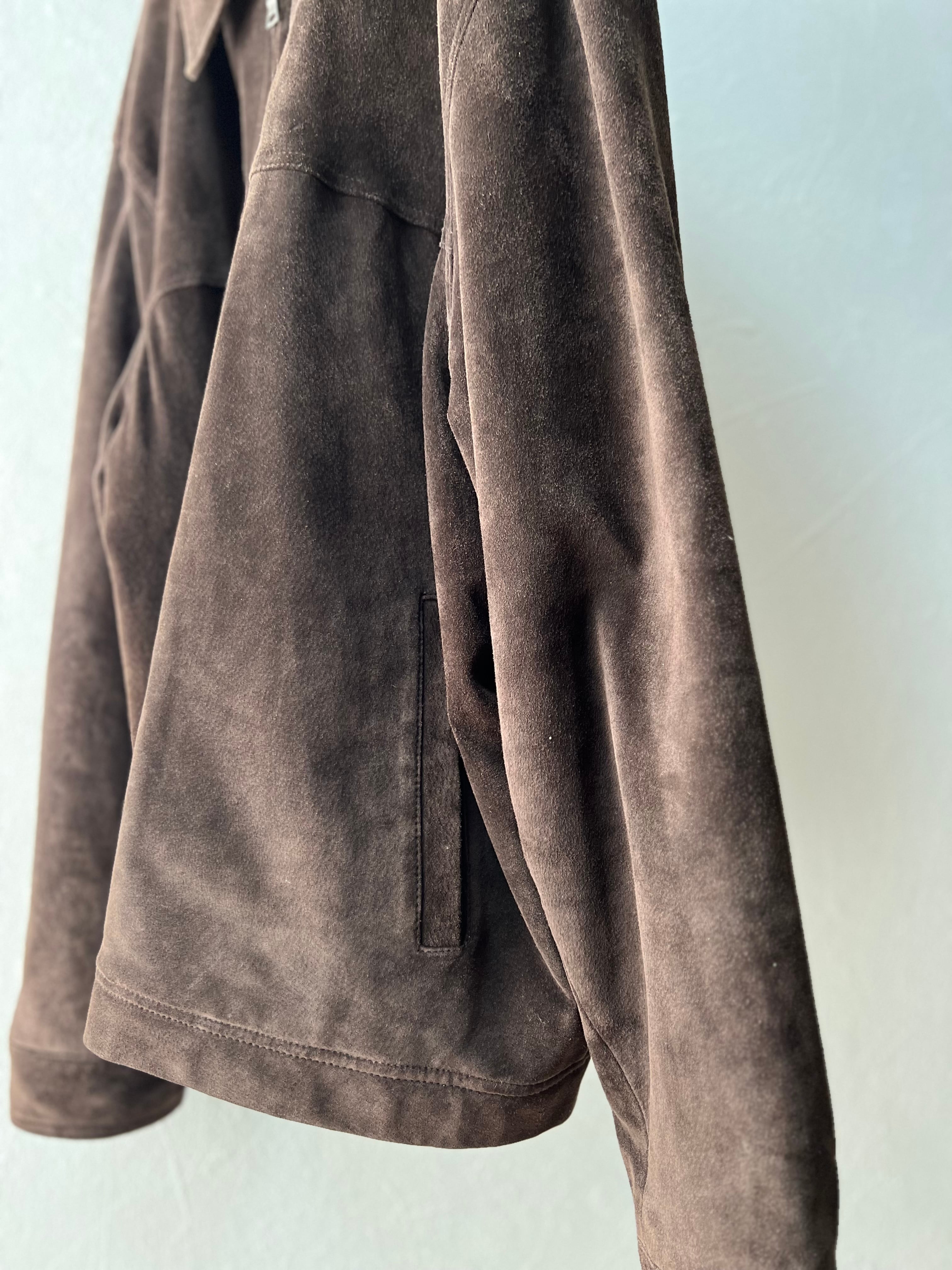 unisex】”Eddie Bauer” suede LEATHER jacket | SISON
