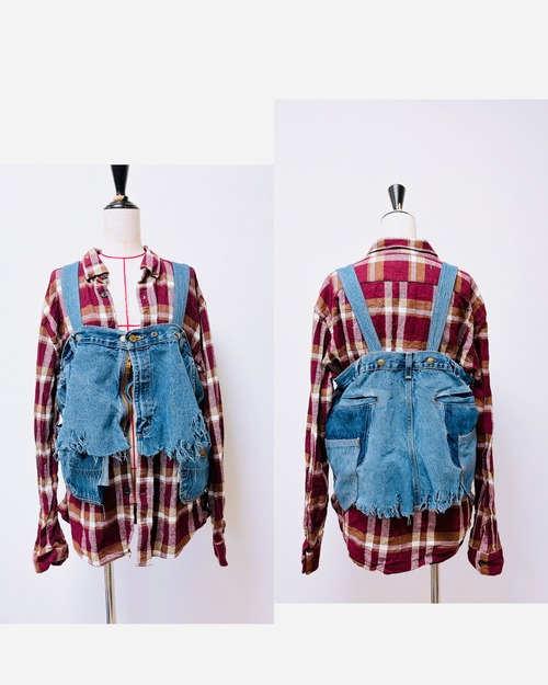 Y様オーダー専用　　　　Denim 2way bustier ウエスト最大105cm カーハート