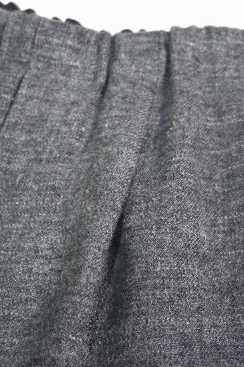 Wool Linen Tweed Wide Pants