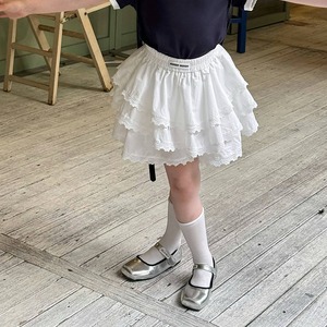 夏波打ちレースティアードスカート