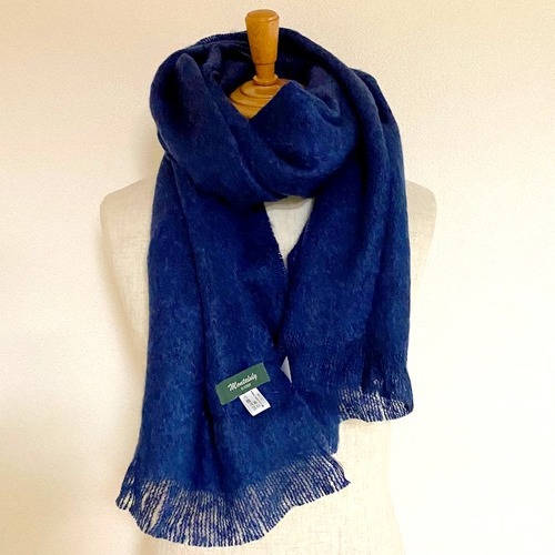 Mohair Stole　Navy