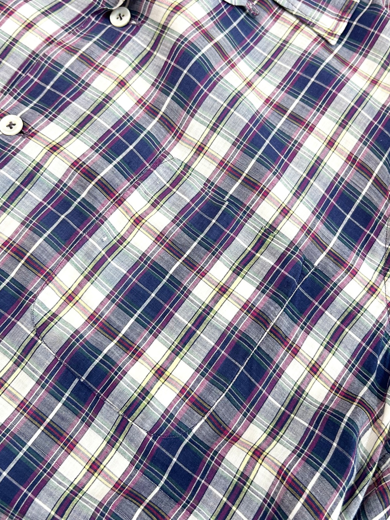 60s IZOD S/S OPEN COLLAR SHIRT Size XL程