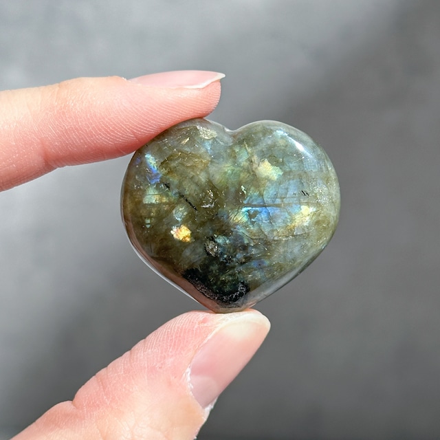 ラブラドライト ハート22◇ Labradorite ◇天然石・鉱物・パワーストーン