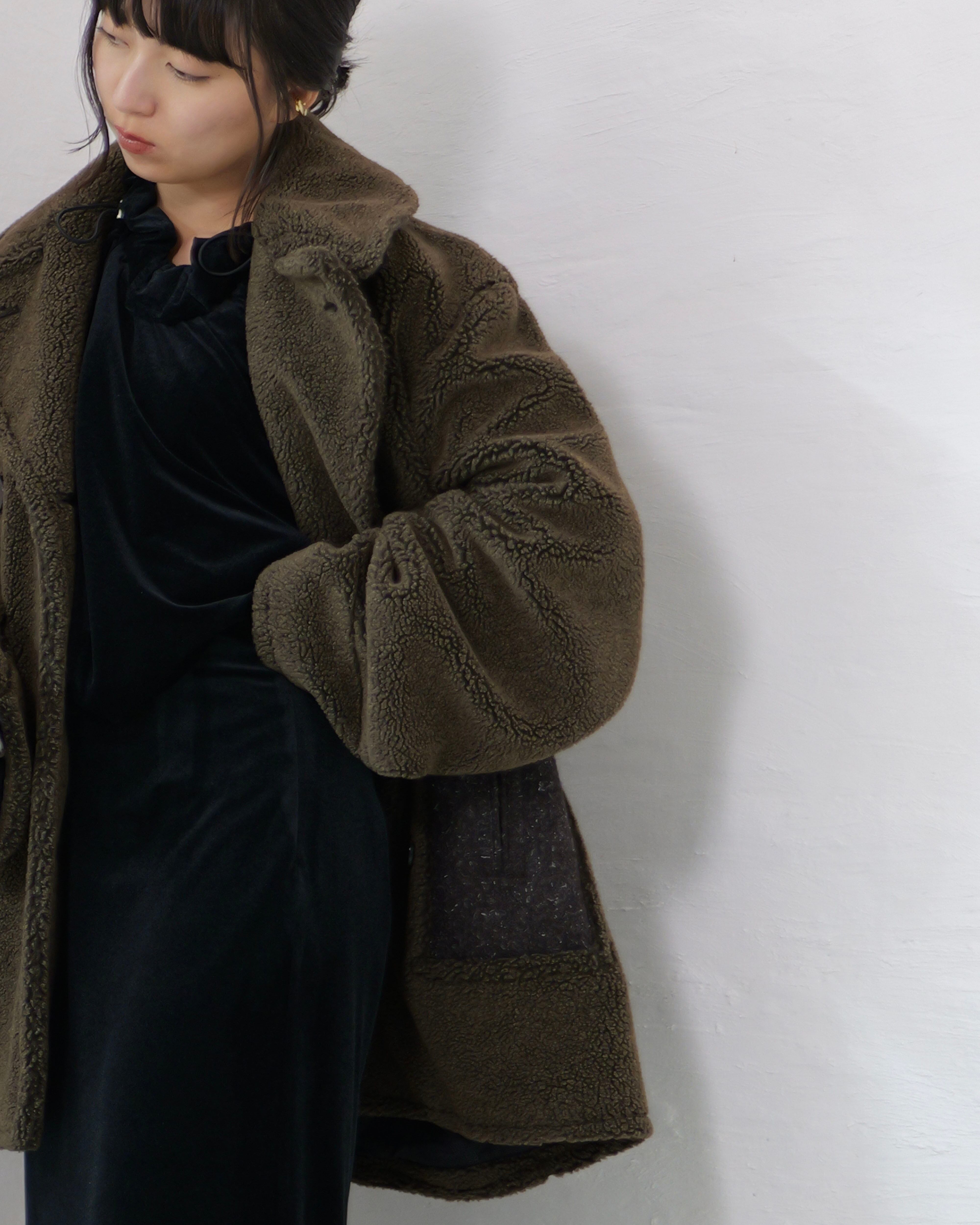 i'm here : - Boa P-Coat ：Melange｜ケンピメルトン／Extra TIME