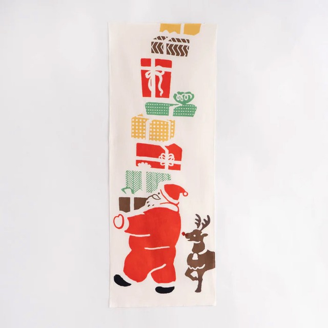 かまわぬ　てぬぐい　「サンタのプレゼント」