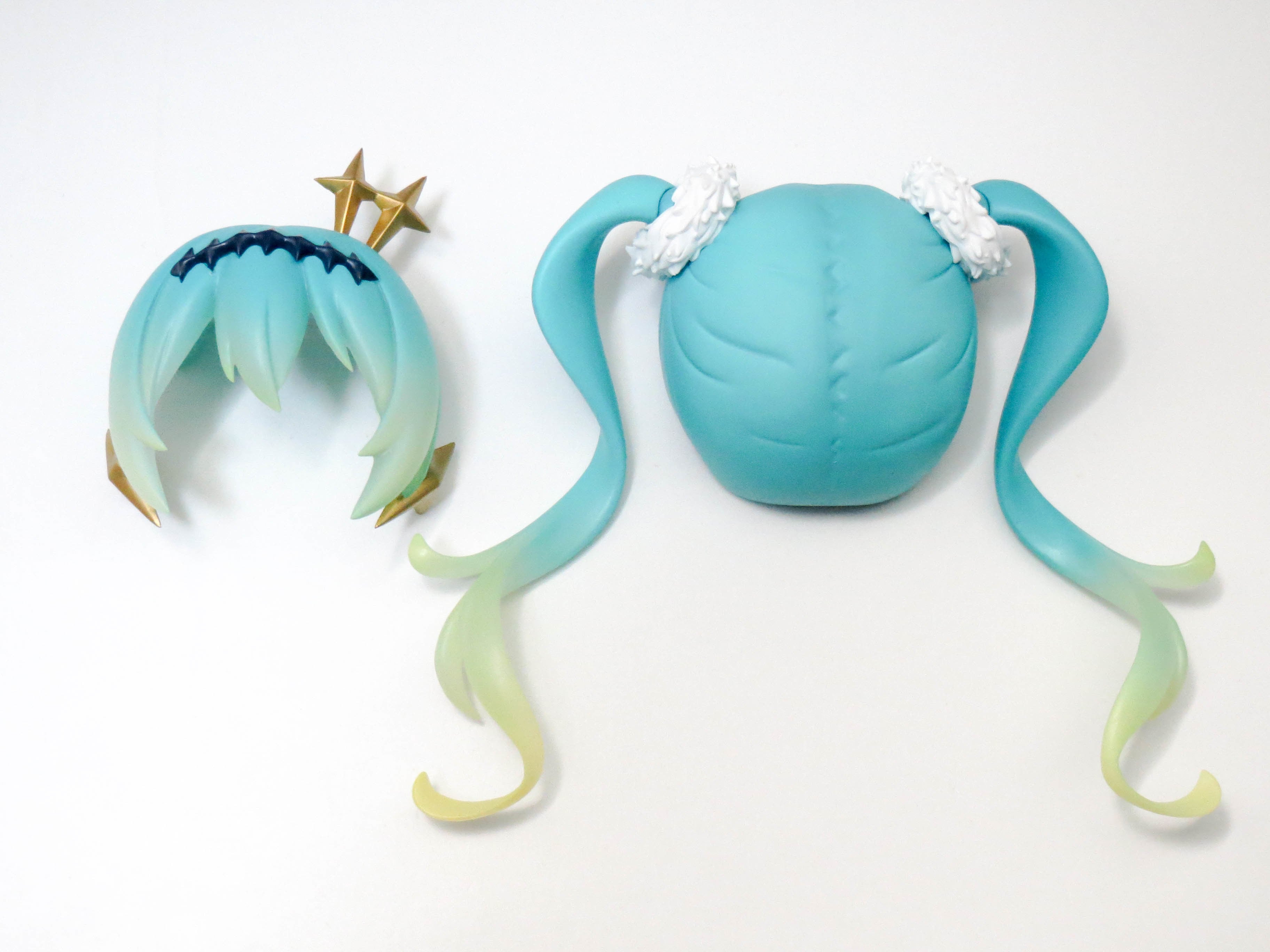 ねんどろいど　レーシングミク　まとめ売り 898】 レーシングミク 2018Ver. 髪パーツ ツインテール ねんどろいど