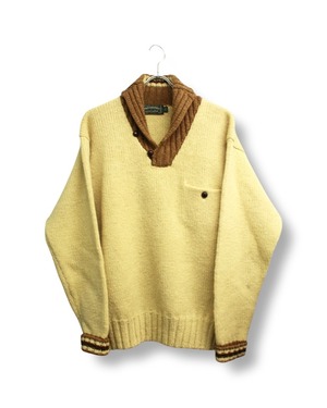 "POLO COUNTRY" 90's Shawl collar pullover knit