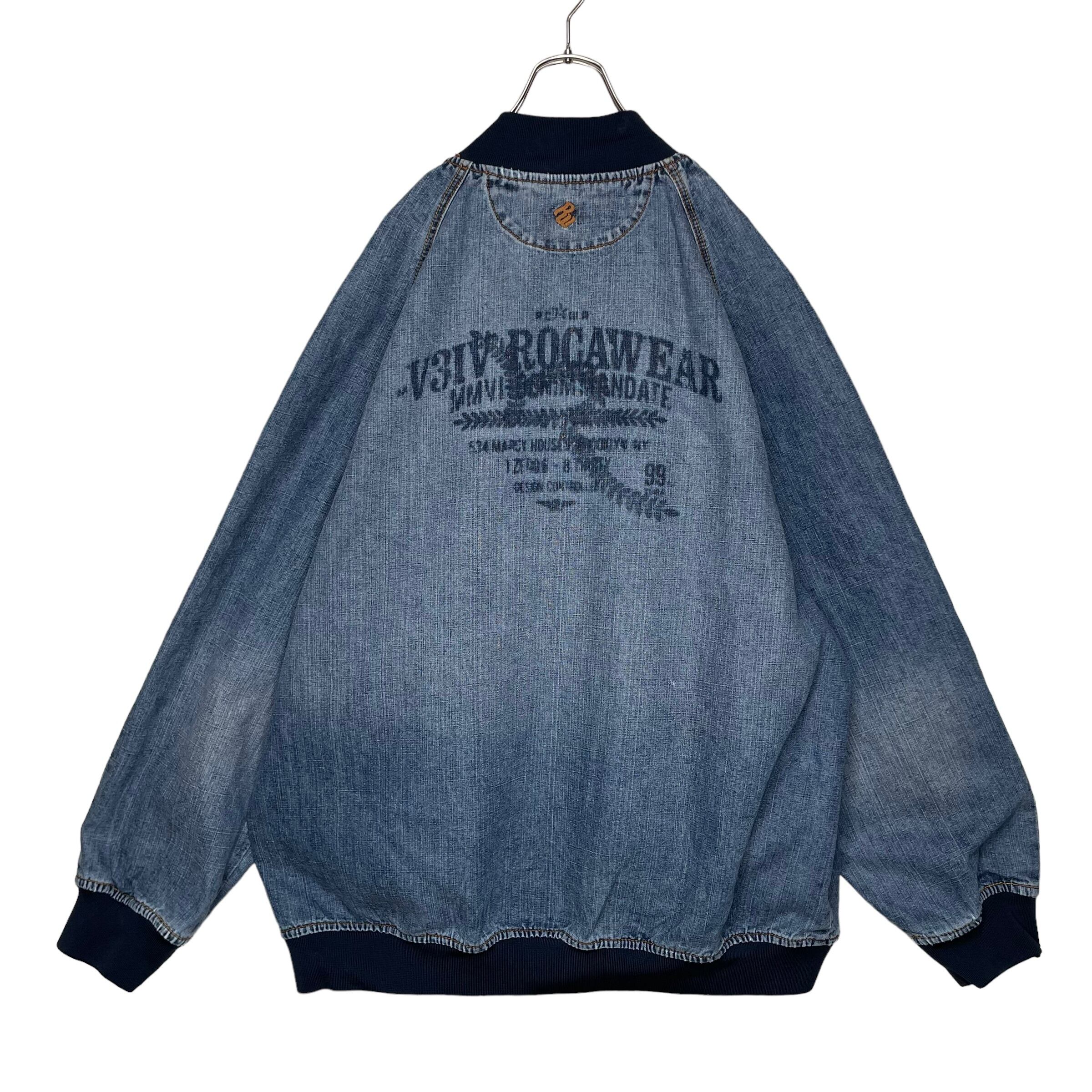 ラグランスリーブ】Roca wear デニムジャケット 2XL プリント | 古着屋 