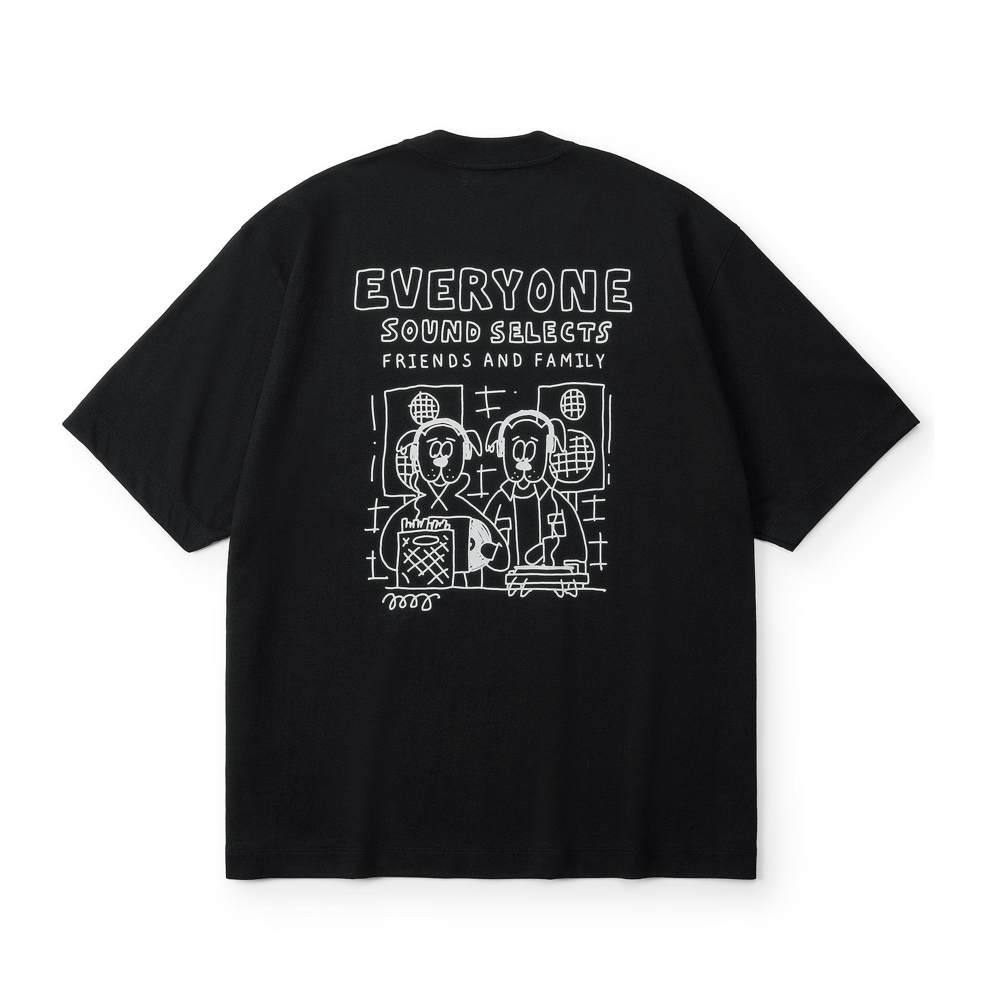 everyone j.30000 ESS tee shirt (BLACK) | everyone