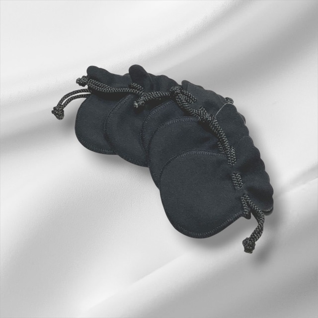 アクセサリー巾着ポーチ☆ブラック5個セット