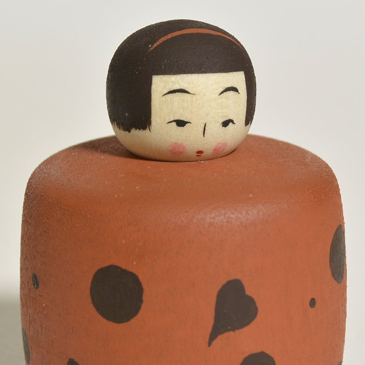ドットちゃんえじここけし 約1.5寸 約4.5cm 鈴木明 工人（作並系