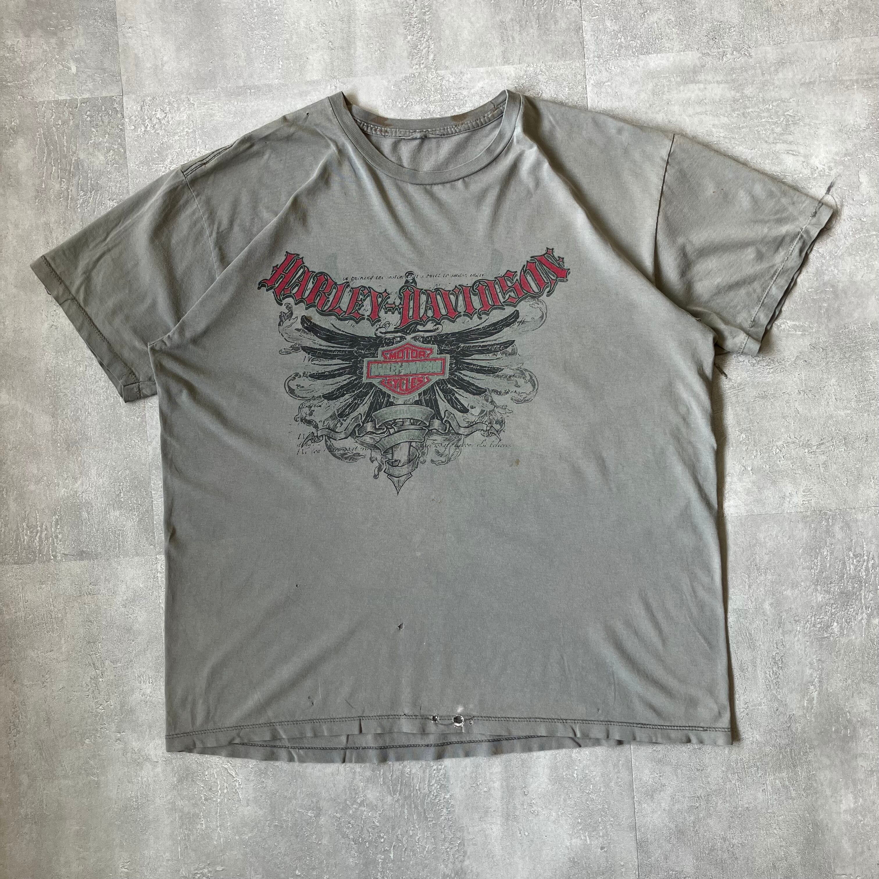 《XL size》Harley-Davidson ハーレーダビッドソン プリントTシャツ 両面プリント No.3198