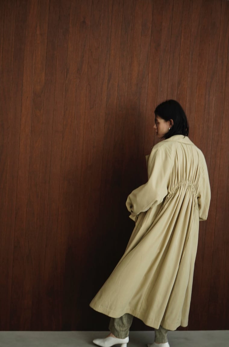 23SS】CLANE クラネ / BACK GATHER DRESS TRENCH COAT | TRENT