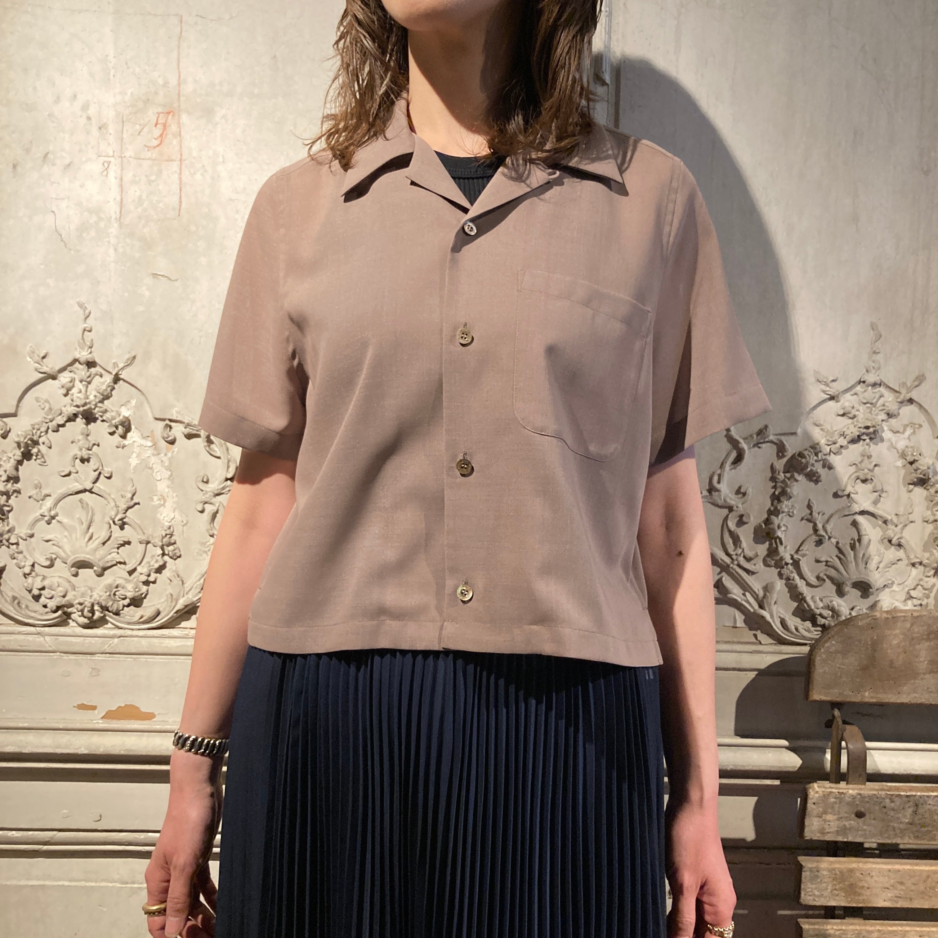 HYKE【ハイク】 T/W VOILE CROPPED SHIRT (15256) | glamour online