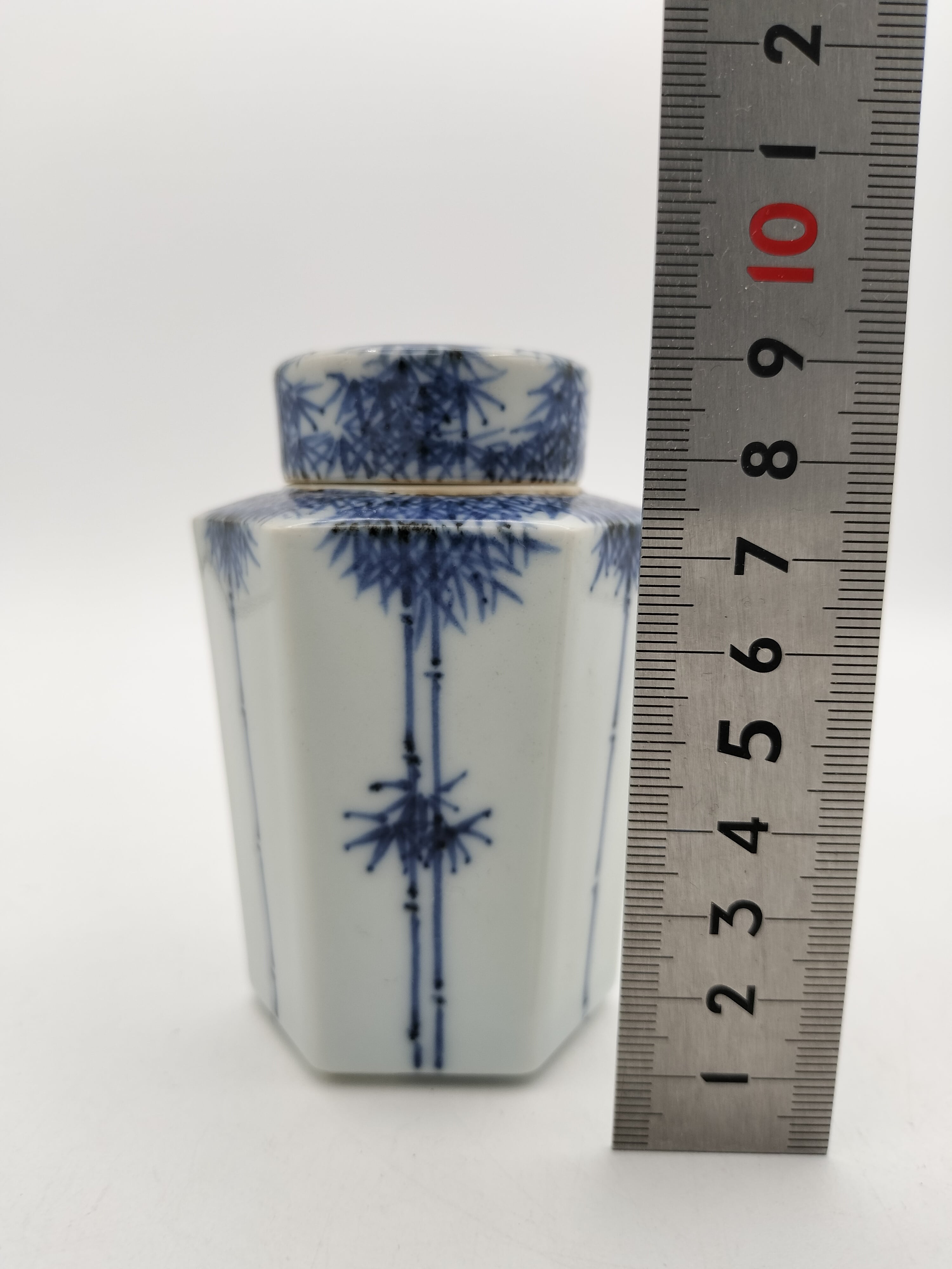 出物】煎茶道具 茶入 染付 竹林 平安春峰 a953 | 有限会社いとお