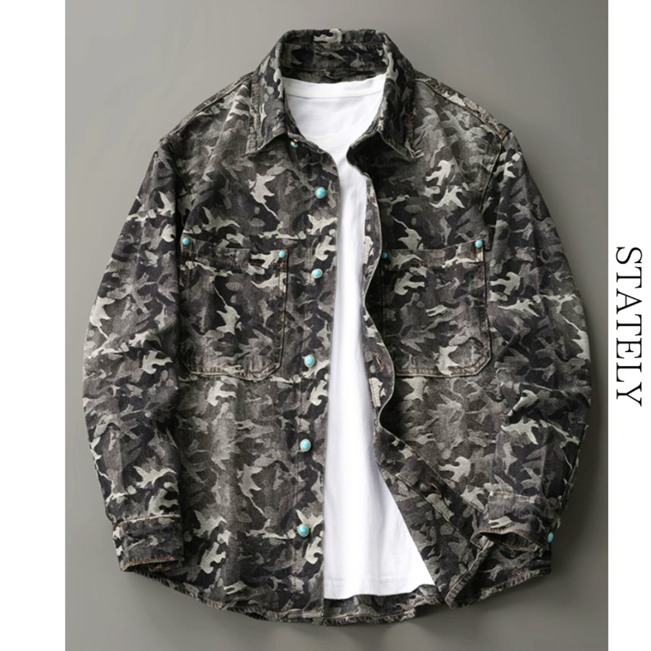 Camo Denim ジャケット_O34・画像2