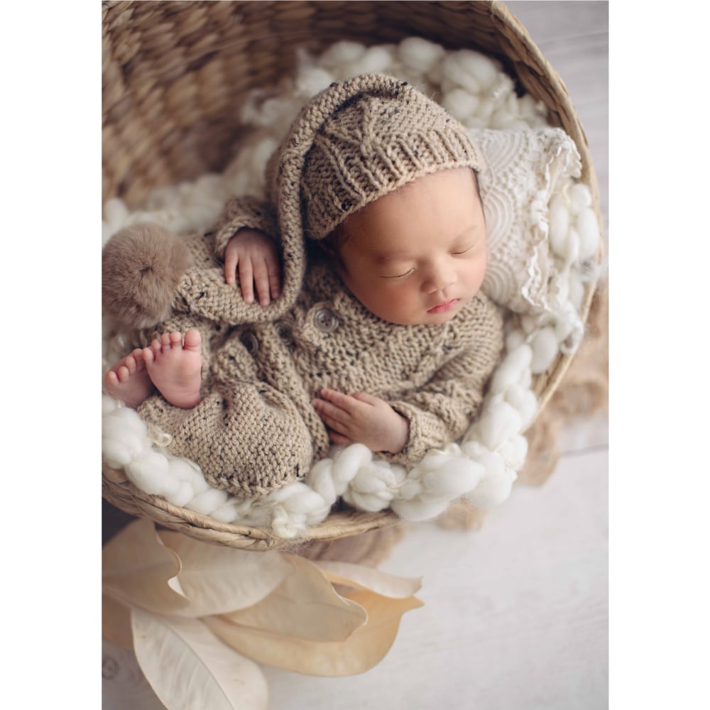 JoyeeLii 新生児 おくるみ 小道具 ニューボーンフォト ラタン