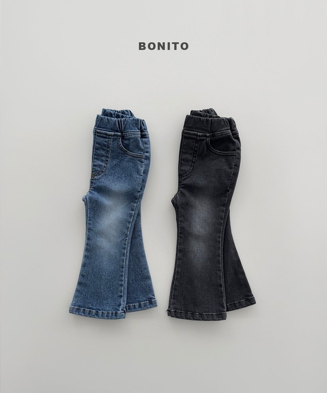 【即納】BONITO / ［kids size］bootscut span denim pants