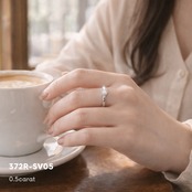 372R　モアサナイトリング 0.5カラット