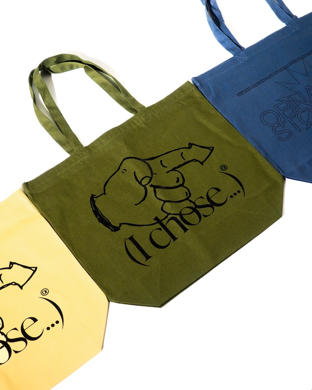 ORNAMENT STORE "(I Chose...)" Khaki Big Tote-bag