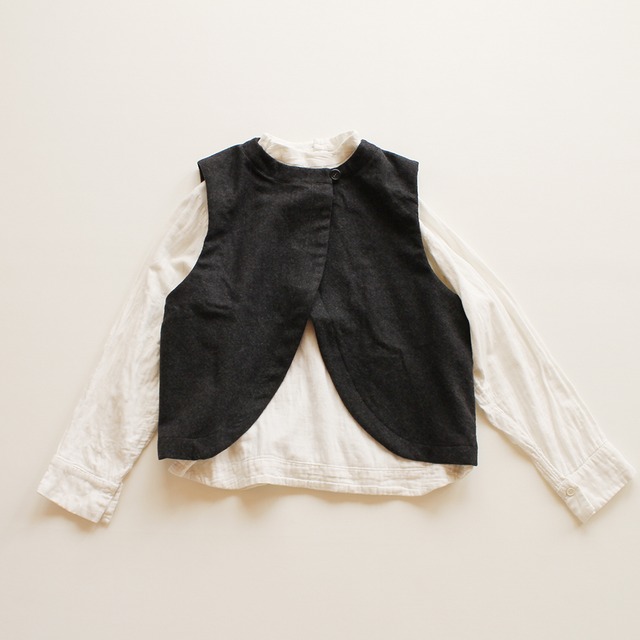 wool vest | charcoal Gray