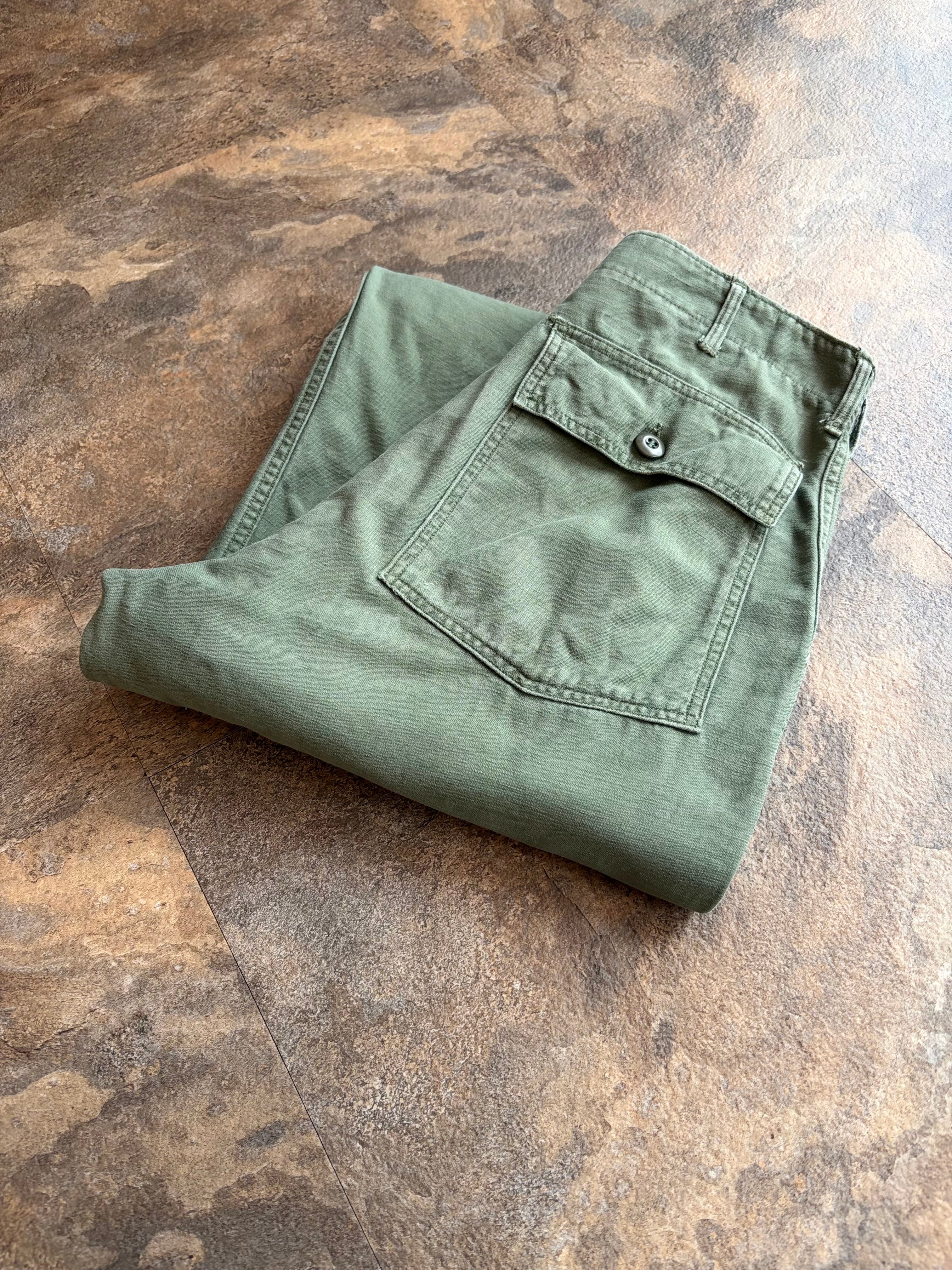60s US ARMY OG-107 コットンサテン ベイカーパンツ | enishi vintage