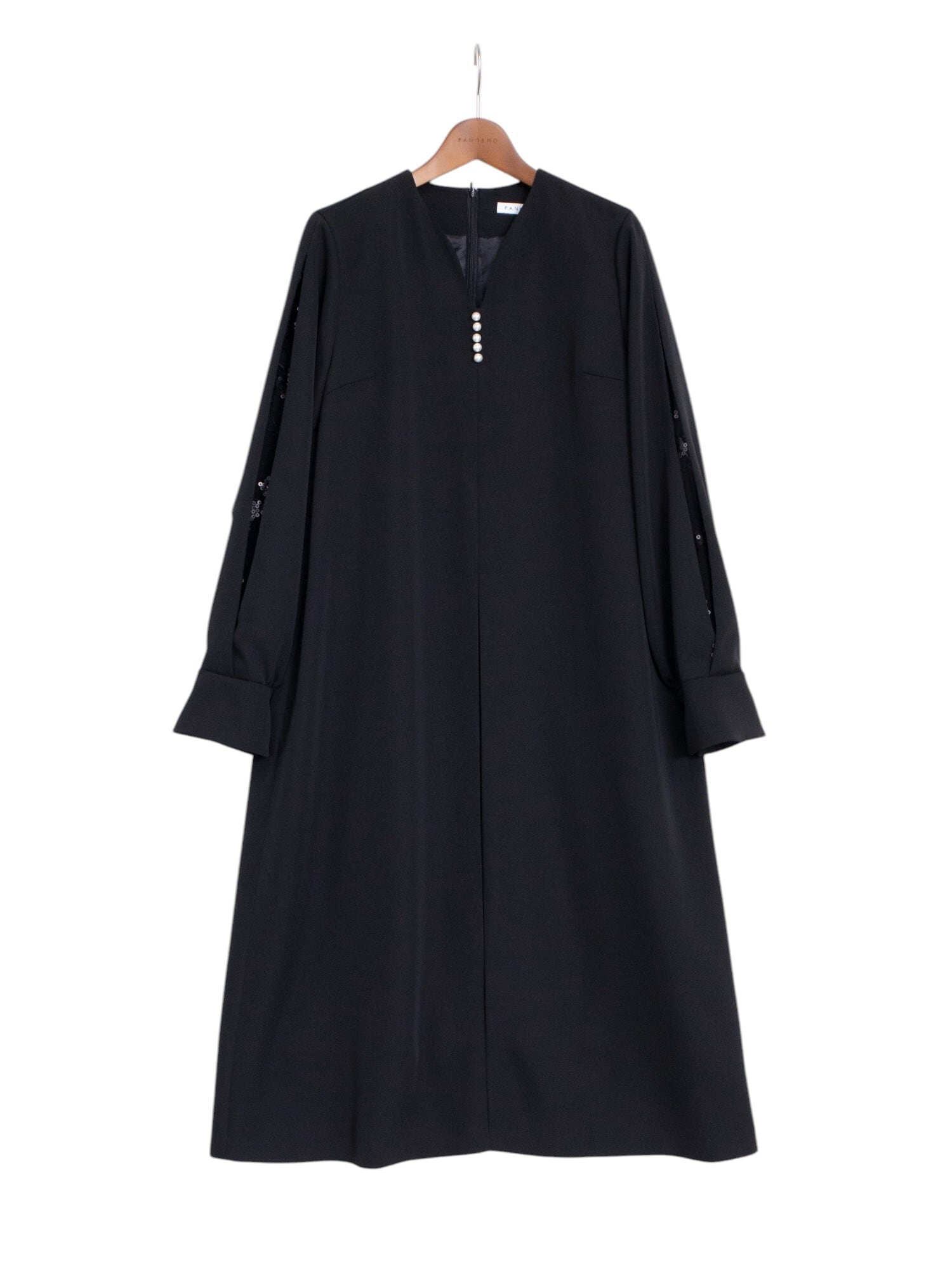 PANORMO パノルモ　LACE NOTES SHIRT ブラック PANORMO パノルモ LACE NOTES SHIRT ブラック