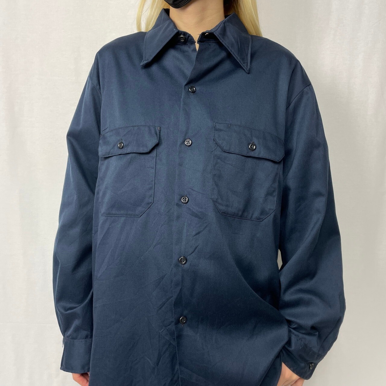 70年代 BIG MAC JCPenney ワークシャツ メンズL相当 古着 70S 