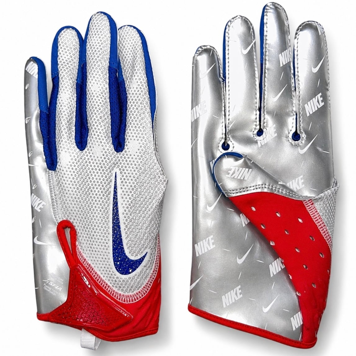 送料無料 新品 underarmour アメフト グローブF8 L BLUE NEW UA F8 Football Receiver Gloves Adult L Under Armour Limited