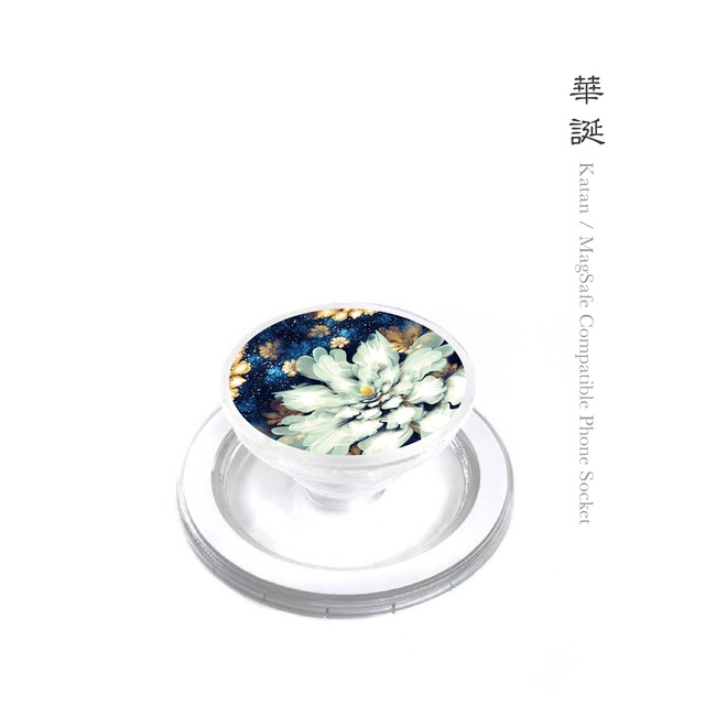 華誕 - 和風 クリアスマホソケット/MagSafe対応