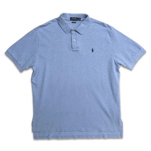 古着 ラルフローレン Ralph Lauren 半袖ポロシャツ ワンポイント ブルー系 表記：XL　gd402456n w40501