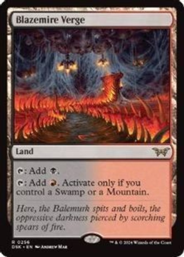 MTG《ブレイズマイアの境界/Blazemire Verge(DSK)》英語 ※プレイ用