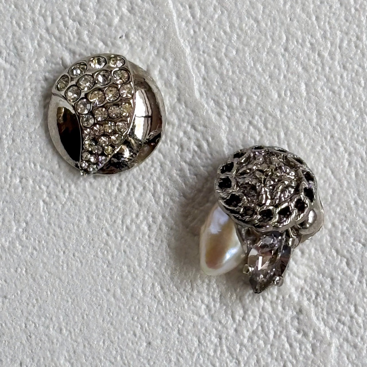 ミニスワッグ付き・ホリデージュエリー3点セット｜イヤーアクセ＆リング2点｜No.4