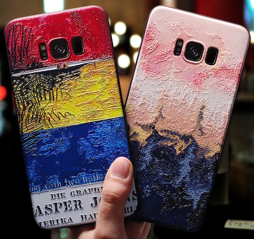 芸術風 GalaxyS9/S8ケース 耐衝撃 薄型ソフトケース