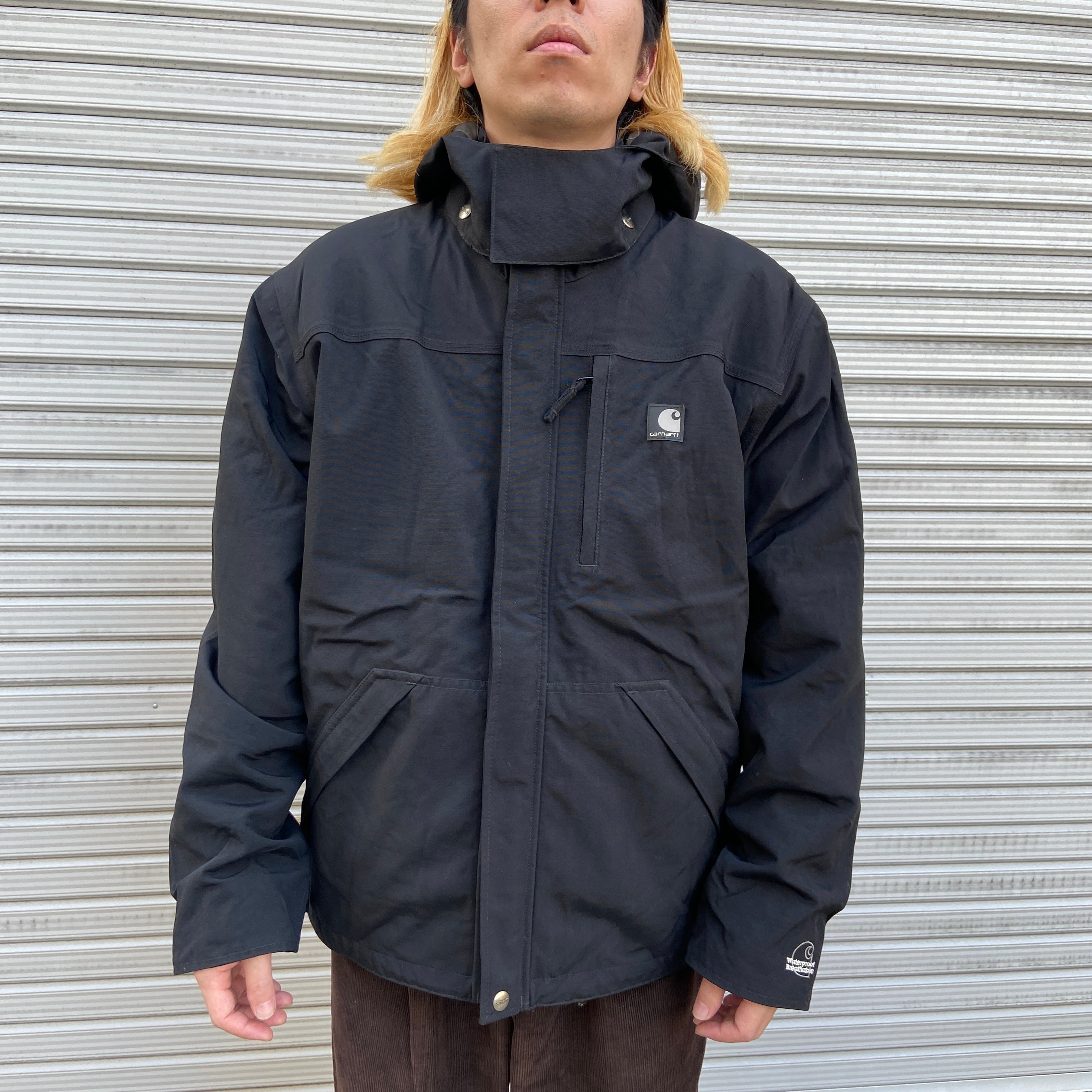 『送料無料』Carhartt ストームディフェンダージャケット マウンテンパーカー ブラック | 古着屋 Uan powered by BASE